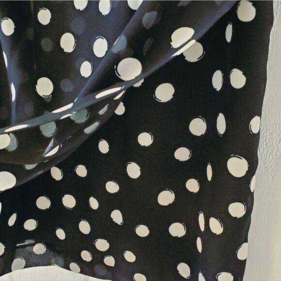 Jones New York Black White Polka Dot Pencil Skirt Size 8 - Picture 3 of 7